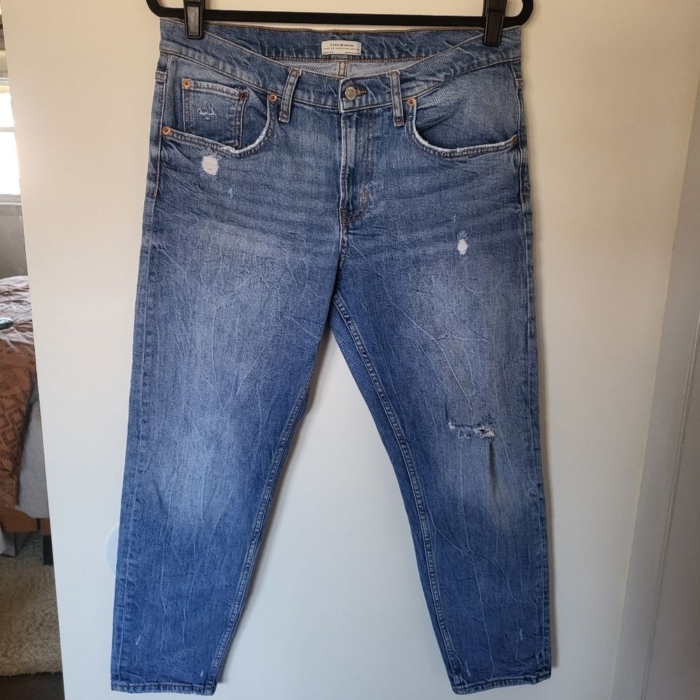 Zara Relaxed Fit High-Rise Jeans Women 10